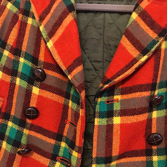 FREE PEOPLE PLAID WOOL BLEND CROPPED JACKET SIZE 2 - Picture 3 of 11